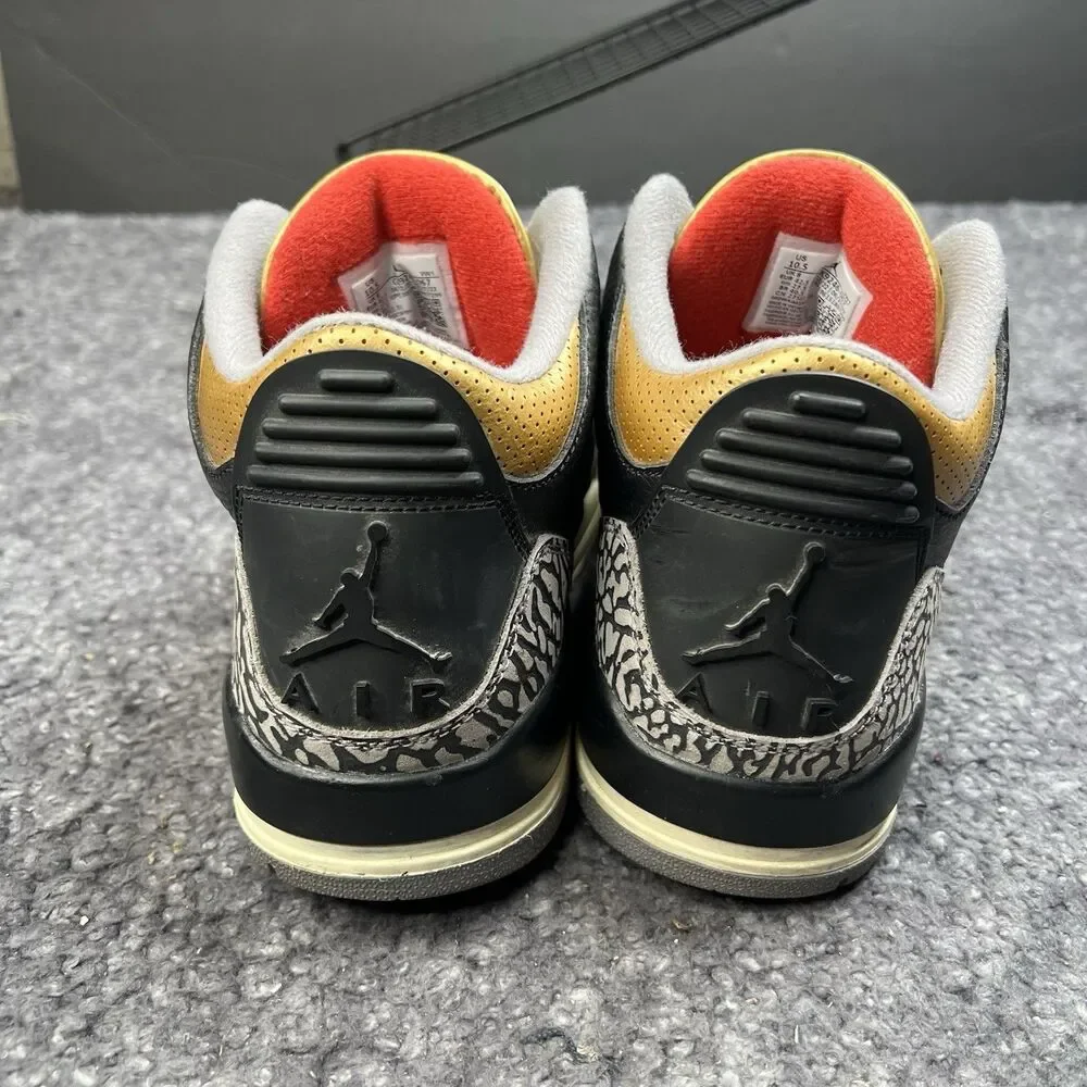Air Jordan 3 Metalic Gold Black W 10.5/ M 9 CK9246-067